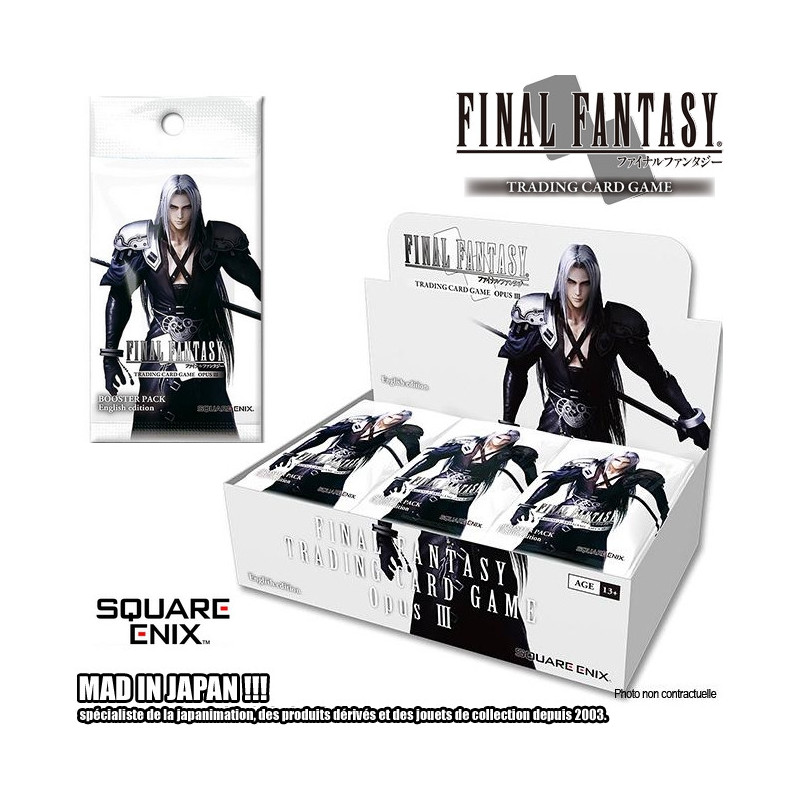 FINAL FANTASY Display 36 Boosters Card Game Opus III Square Enix FINAL FANTASY Display 36 Boosters Card Game Opus III Square Enix