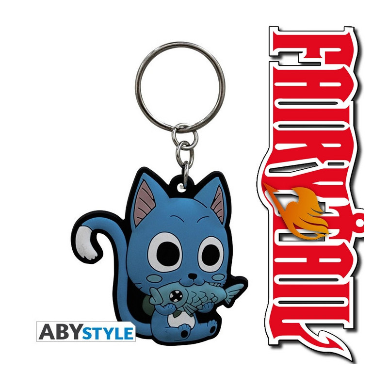 FAIRY TAIL Porte-clés Happy & Fish Abystyle