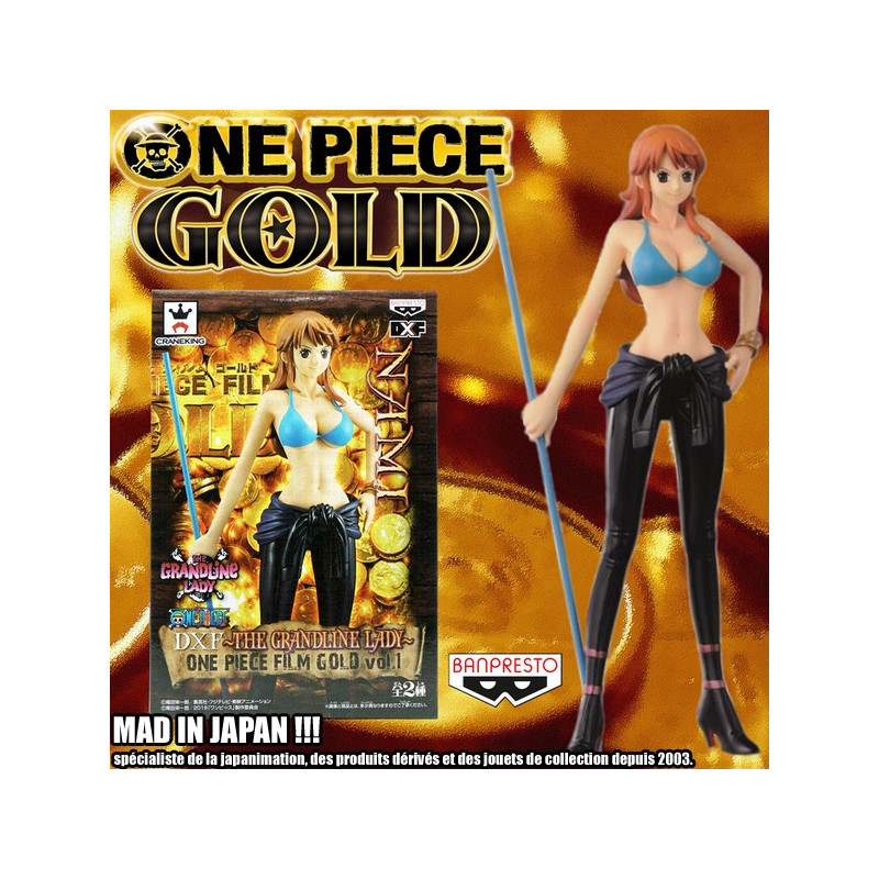 ONE PIECE GOLD figurine Nami DXF Grandline Lady Banpresto ONE PIECE GOLD figurine Nami DXF Grandline Lady Banpresto