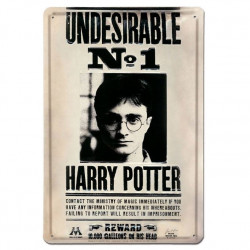 HARRY POTTER Panneau métallique 3D Undesirable No 1 Logoshirt