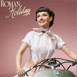 VACANCES ROMAINE Statue Princess Ann & Vespa 1951 Blitzway