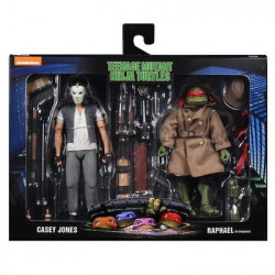 Figurines Casey Jones & Raphael Disguise 1990 Movie Version Neca TORTUES NINJA