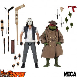  Figurines Casey Jones & Raphael Disguise 1990 Movie Version Neca TORTUES NINJA