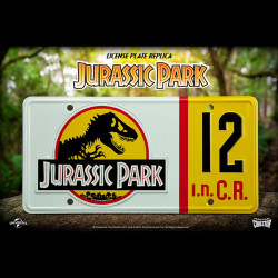 JURASSIC PARK Réplique Plaque d’immatriculation Dennis Nedry Doctor Collector