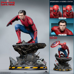  CIVIL WAR Statue Spider-Man Premium Queen Studios