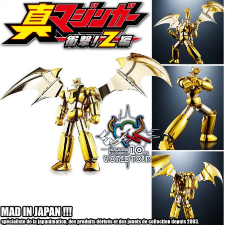 MAZINGER Tamashii Nations 10th Anniversary SUPER ROBOT CHOGOKIN SHIN MAZINGER Z GOLD ver., NUEVO Y SELLADO CON CAJA CAFÉ – Logan Store