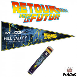  RETOUR VERS LE FUTUR Fanion Welcome To Hill Valley Fanattik