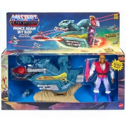 MAITRES DE L'UNIVERS Origins Set Figurine Prince Adam & Sky Sled Mattel