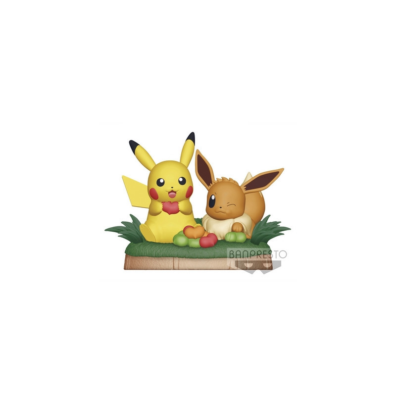 POKEMON Diorama Pikachu & Evoli Banpresto POKEMON Diorama Pikachu & Evoli Banpresto