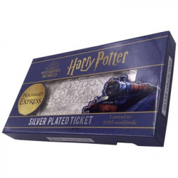 HARRY POTTER Réplique Ticket Poudlard Express Plaqué Argent Fanattik