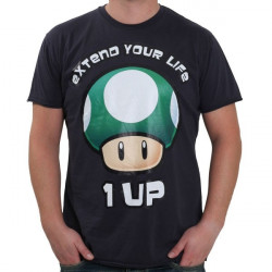 NINTENDO T-Shirt champignon Extend your Life