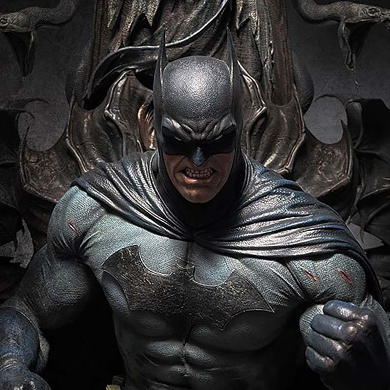 DC COMICS Statue Premium Edition Batman On Throne Queen Studios DC COMICS Statue Premium Edition Batman On Throne Queen Studios