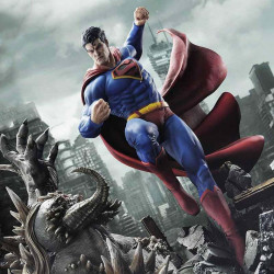 DC COMICS Statue Superman Vs Doomsday By Jason Fabok Deluxe Bonus Version Prime 1 Studio