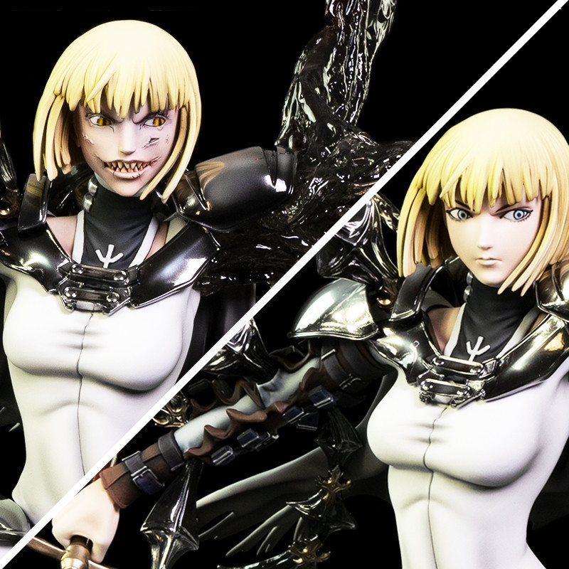 CLAYMORE Statue Clare vs Rigaldo Kitsune Statue