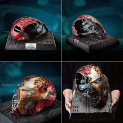 AVENGERS ENDGAME Statue Master Craft Iron man Mark 50 Helmet Battle Damaged Beast Kingdom