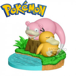  POKEMON Diorama Psykokwak & Ramoloss Banpresto