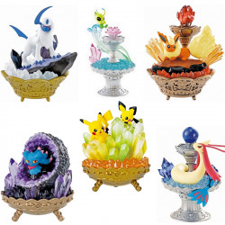 POKEMON Pack 6 Figurines Gemstone Collection Re-Ment