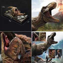  JURASSIC WORLD FALLEN KINGDOM Statue T-Rex & Carnotaurus Regular Version Prime 1 Studio
