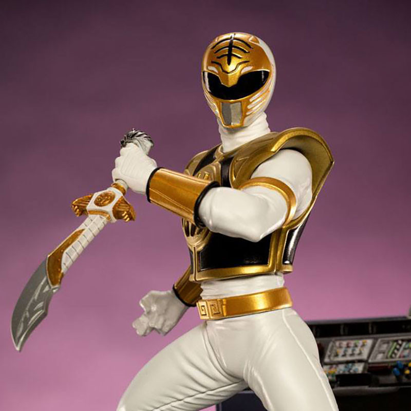 POWER RANGERS Statue White Ranger BDS Art Scale Iron Studios