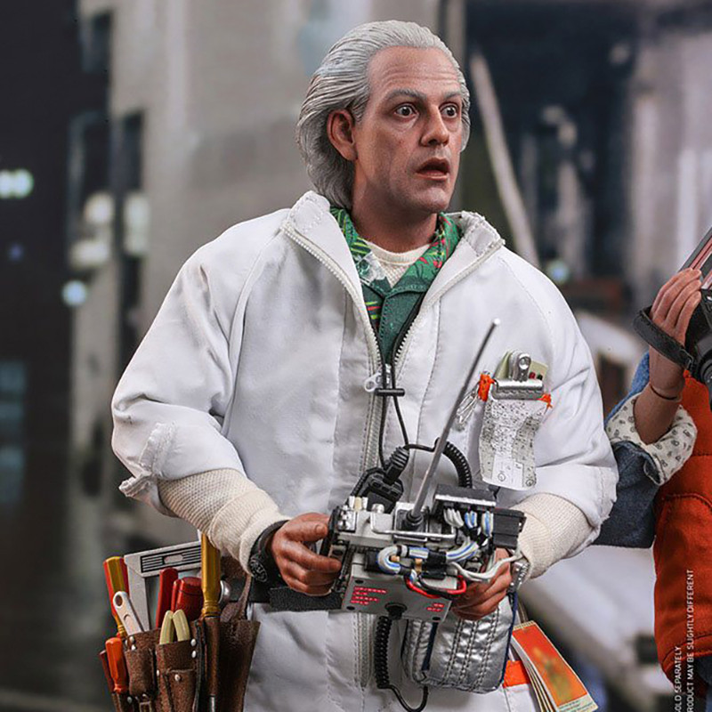 RETOUR VERS LE FUTUR Figurine Movie Masterpiece Doc Brown Deluxe Version Hot Toys