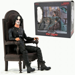  THE CROW Figurine Deluxe Eric Draven in Chair SDCC 2021 Exclusive Diamond Select