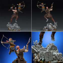  GOD OF WAR Statue Kratos & Atreus BDS Art Scale Iron Studios