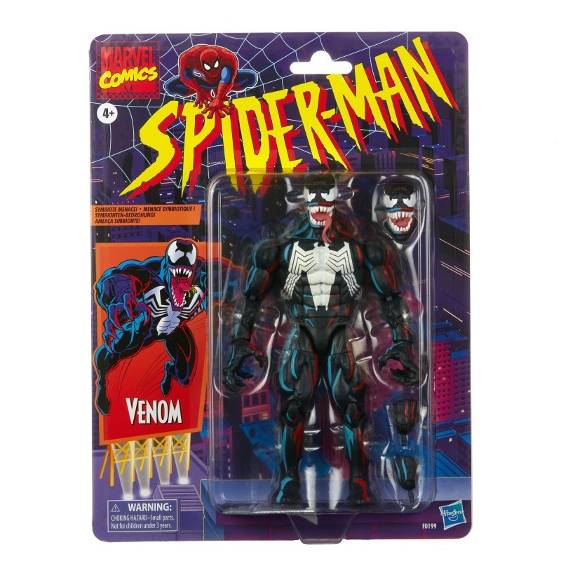 MARVEL LEGENDS Retro Figurine Venom SDCC Exclu Hasbro Pulse MARVEL LEGENDS Retro Figurine Venom SDCC Exclu Hasbro Pulse