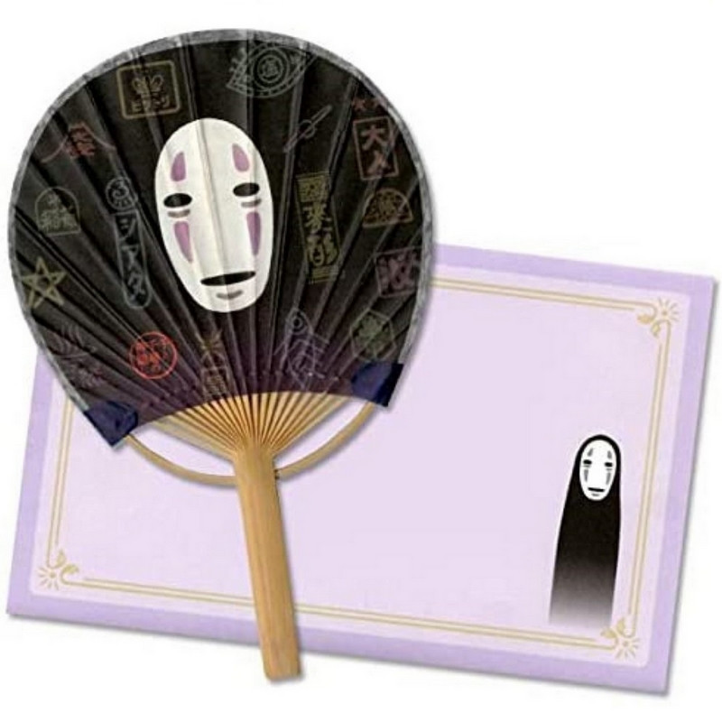 LE VOYAGE DE CHIHIRO Eventail Japonais Bambou No Face Ensky LE VOYAGE DE CHIHIRO Eventail Japonais Bambou No Face Ensky