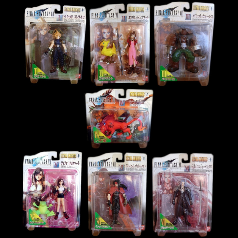 FINAL FANTASY VII Full Set Figurines Extra Knights Bandai