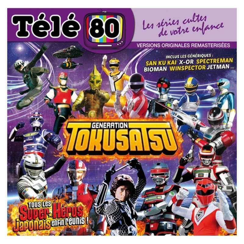 GENERATION TOKUSATSU CD Audio Télé 80