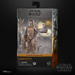 STAR WARS The Mandalorian Figurine Din Djarin & Grogu (Arvala-7) Black Series Hasbro