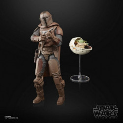  STAR WARS The Mandalorian Figurine Din Djarin & Grogu (Arvala-7) Black Series Hasbro