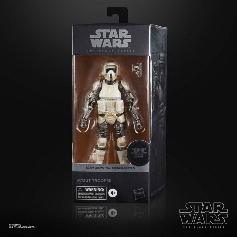 STAR WARS The Mandalorian Figurine Scout Trooper Black Series Carbonized 2021 Hasbro