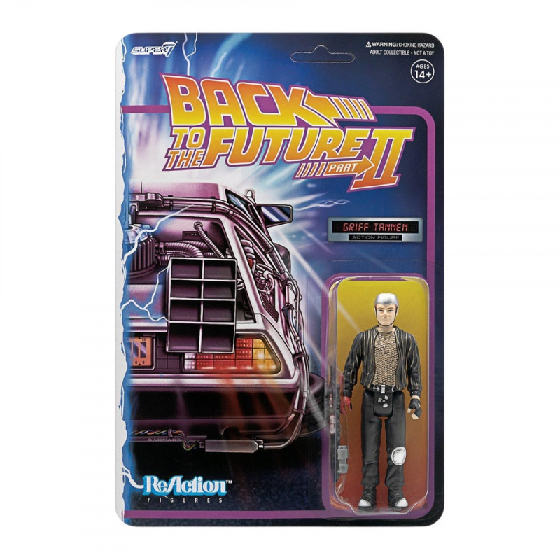 RETOUR VERS LE FUTUR II Figurine ReAction Griff Tannen Super7 RETOUR VERS LE FUTUR II Figurine ReAction Griff Tannen Super7