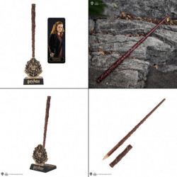  HARRY POTTER Stylo Baguette Magique & Présentoir Hermione Granger Cinereplicas