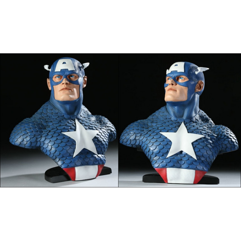 CAPTAIN AMERICA buste Captain America Echelle 12 Sideshow CAPTAIN AMERICA buste Captain America Echelle 12 Sideshow