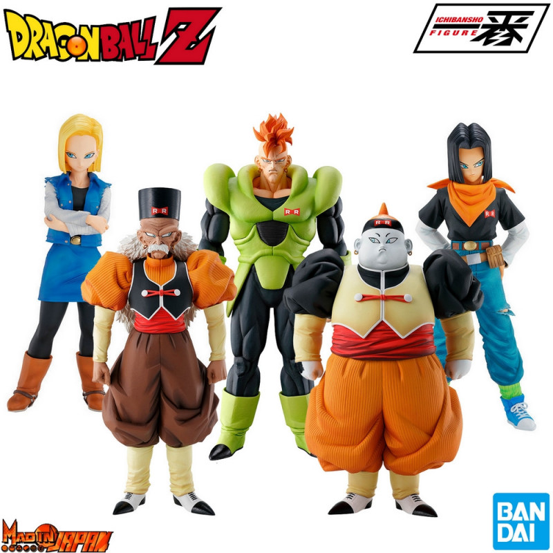 DBZ Pack 5 Figurines Android Fear Ichibansho Banpresto