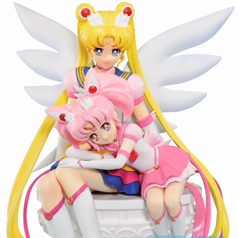 SAILOR MOON ETERNAL Diorama Sailor Moon & Chibi Moon Ichibansho Bandai