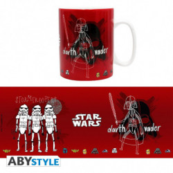  STAR WARS Mug Darth Vader Sketchbook ABYstyle