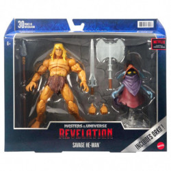 MAITRES DE L’UNIVERS REVELATION Pack Figurines Masterverse Savage He-Man & Orko Mattel