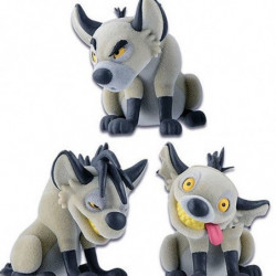 LE ROI LION Pack Figurines Fluffy Puffy Banzai Shenzi & Ed Banpresto