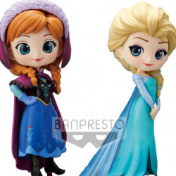 FROZEN Figurines Anna & Elsa Q Posket Banpresto