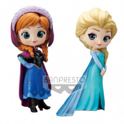  FROZEN Figurines Anna & Elsa Q Posket Banpresto