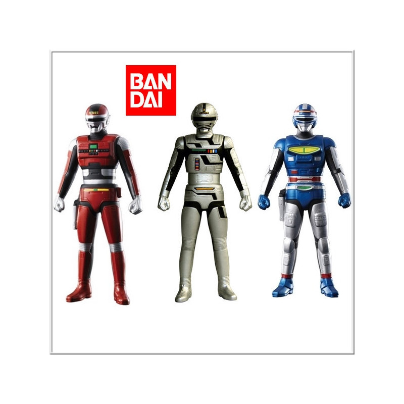 Lot 3 Figurines Space Sheriff Xor Gavan, Sharivan, Shaider - SH Figuart Bandai Japon