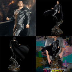  JUSTICE LEAGUE Statue Superman Black Suit Art Scale Iron Studios