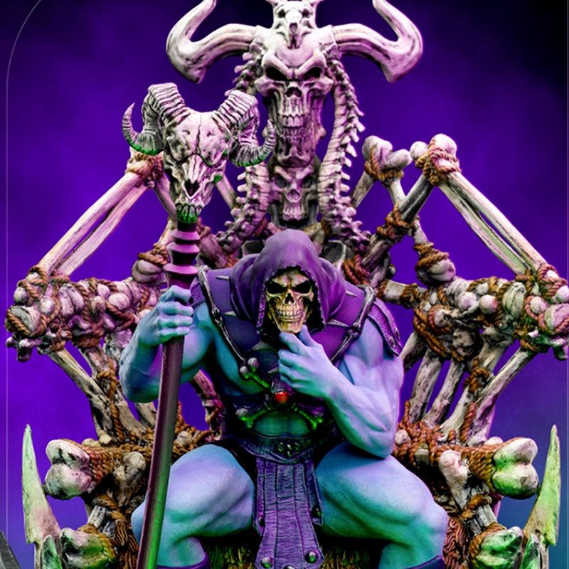 MAITRES DE L’UNIVERS Statue Skeletor on Throne Deluxe Art Scale Iron Studios MAITRES DE L’UNIVERS Statue Skeletor on Throne Deluxe Art Scale Iron Studios