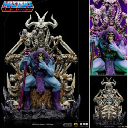  MAITRES DE L’UNIVERS Statue Skeletor on Throne Deluxe Art Scale Iron Studios