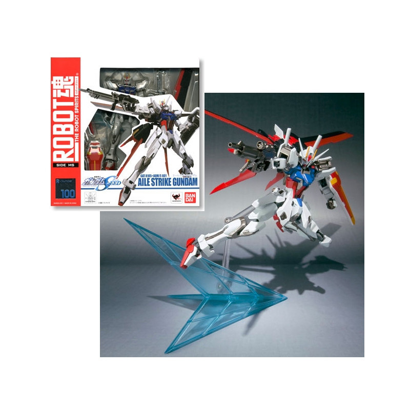 GUNDAM Figurine Robot Spirits 100 GAT-X105+AQME-X01 Aile Strike Gundam GUNDAM Figurine Robot Spirits 100 GAT-X105+AQME-X01 Aile Strike Gundam