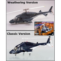 SUPERCOPTER réplique Airwolf 148 Die-Cast Weathering Aoshima