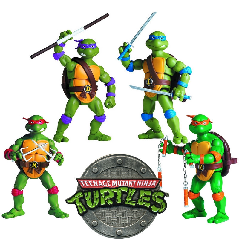 TORTUES NINJA lot de 4 figurines Classic Collection Playmates